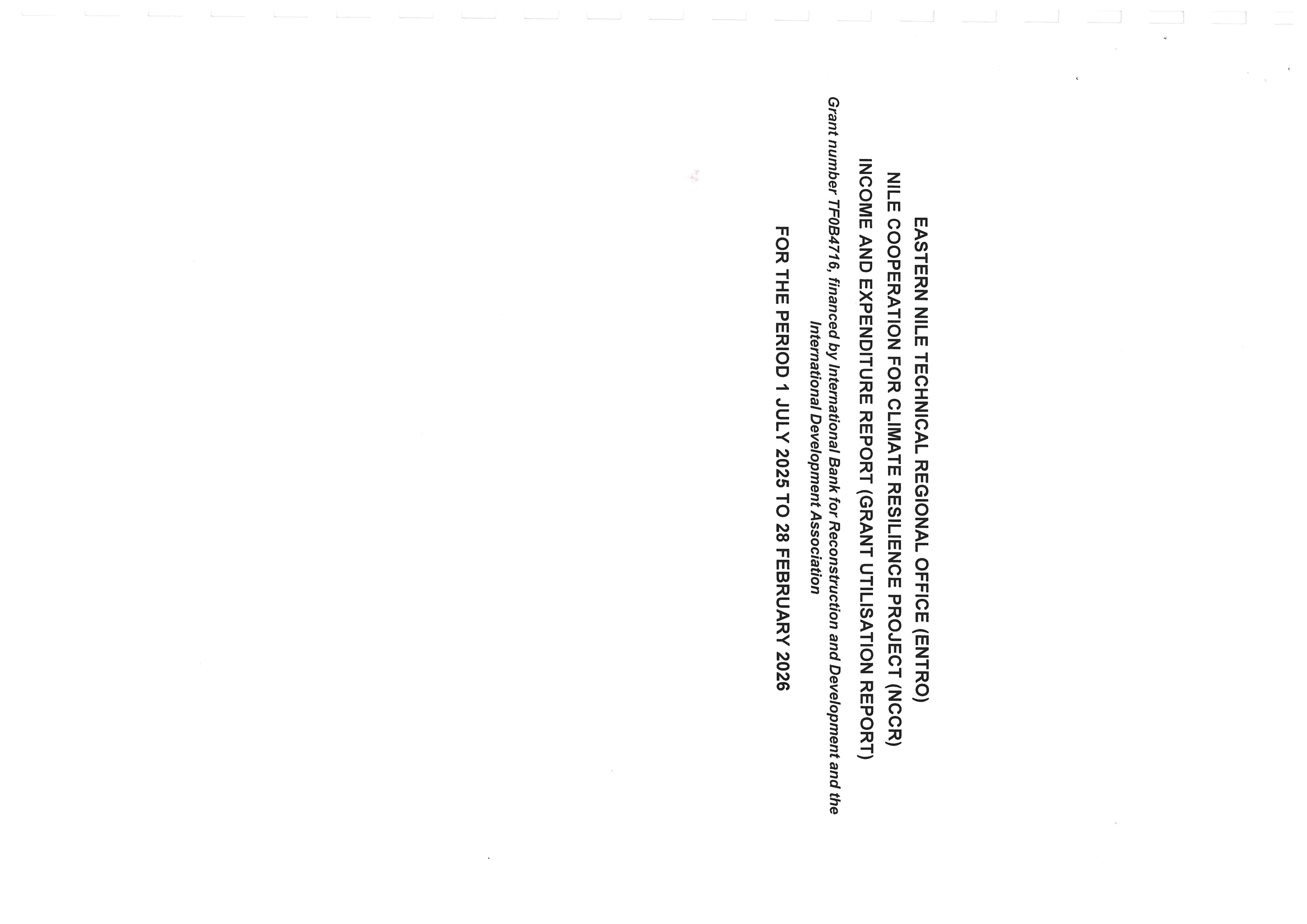 NCCR External Audit Report Project TF0B4716
