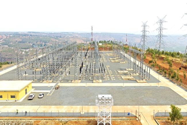 The switchyard at NBI's flagship Regional Rusumo Falls Hydroelectric Project, funded by the African Development Bank, made possible through cooperation. It is one of the results donors and NBI discussed