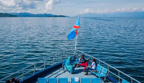 Lake Kivu. Democratic Republic of Congo