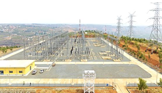 The switchyard at NBI's flagship Regional Rusumo Falls Hydroelectric Project, funded by the African Development Bank, made possible through cooperation. It is one of the results donors and NBI discussed