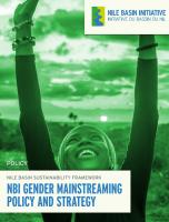 NBI Gender Mainstreaming Policy and Strategy (English)